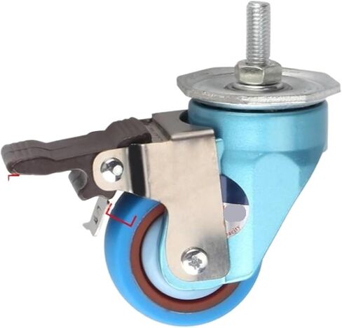 1 Piece T50 Swivel Brake Caster Suitable for Machinery Furniture and Electrical appliances(Thread Blue-Brake) in Saudi Arabia