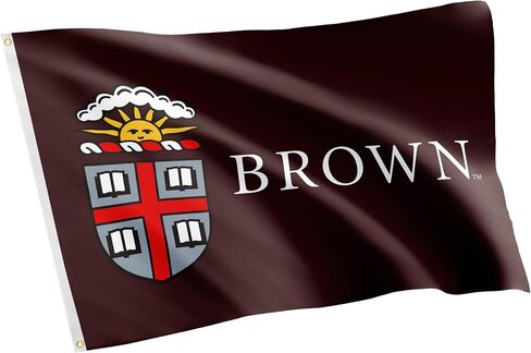 Desert Cactus Brown University BU Flag - 3 x 5 Feet Bears Banner, Indoor/Outdoor Durable Fabric, 100% Polyester Design (Style 2B) in Saudi Arabia