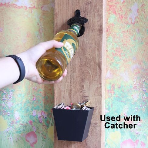 Funny Bottle Opener Wall Mounted, Black Wall Mount Beer Opener Rustproof for Table Post in Kuwait