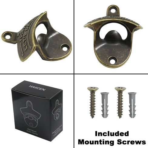 Funny Bottle Opener Wall Mounted, Black Wall Mount Beer Opener Rustproof for Table Post in Kuwait