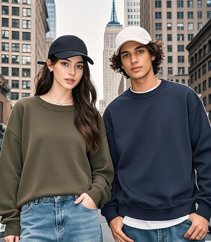 2 Pack 99% Cotton Plain Baseball Caps for Men Women, Adjustable Soft Blank Hat, Gift for Dad Mom Husband Wife in Saudi Arabia