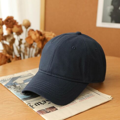 2 Pack 99% Cotton Plain Baseball Caps for Men Women, Adjustable Soft Blank Hat, Gift for Dad Mom Husband Wife in Saudi Arabia