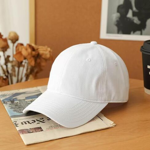2 Pack 99% Cotton Plain Baseball Caps for Men Women, Adjustable Soft Blank Hat, Gift for Dad Mom Husband Wife in Saudi Arabia