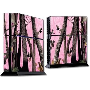 MightySkins Skin Compatible with Sony PS4 Console - Pink Tree Camo | Protective, Durable, and Unique Vinyl Decal wrap Cover | Easy to Apply, Remove, and Change Styles | Made in The USA