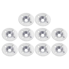 PATIKIL 28mm Dia. Washers for Fixing Insulation Board, 300 Pack Flat Metal Gaskets Pin Fasteners for Fasten Foam Panels Sheets Gypsum Board to Wall Ceilings