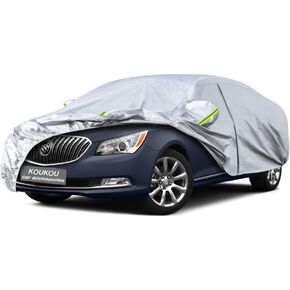 Koukou 6 Layers Car Cover Custom Fit Cadillac CT5 from 2019 to 2024, Waterproof All Weather for Automobiles, Sun Rain Dust Snow Protection. (Ships from US Warehouse, Arrive Within 3-7 Days)