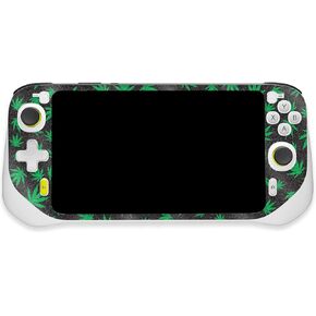 MightySkins Glossy Glitter Skin Compatible with Logitech G Cloud Gaming Handheld - Marijuana | Protective, Durable High-Gloss Glitter Finish | Easy to Apply | Made in The USA