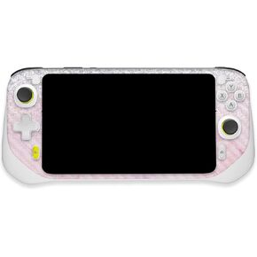 MightySkins Carbon Fiber Skin Compatible with Logitech G Cloud Gaming Handheld - Girly Marble Dazzle | Protective, Durable Textured Carbon Fiber Finish | Easy to Apply | Made in The USA