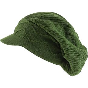 100% Cotton Rasta Slouchy Dreadlock Jamaica Long Knit Beanie Visor