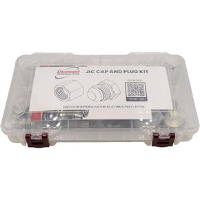JIC 37° Cap & Plug Assortment Kit - Flare Thread Adapter AN Hydraulic Fitting Set (52 Piece)