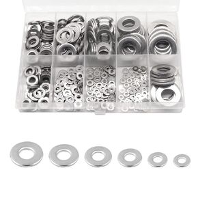 Flat Washer - 5/16" 304 Stainless Steel Metal Washers Flat for Screws and Bolts,11/16" Outside Diameter - 100PCS