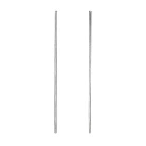 304 Stainless Steel Solid Round Rod, [for Drift Punches Various Shaft DIY Craft Model Plane Model Ship Model Cars] - 2.5mmx150mm / Silver Tone / 2 Pcs in Saudi Arabia