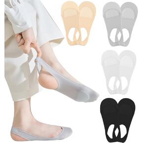 4 Pairs Sock-Style Metatarsal Pads Women Ball of Foot Cushions Women Foot Pads for Balls of Feet Metatarsal Foot Pads for Calluses Blisters Dancer