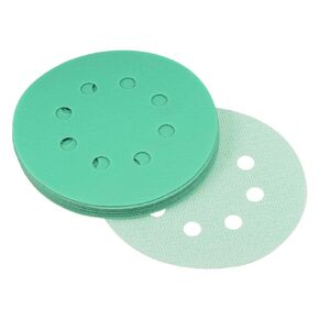 uxcell 5 Inch 8 Hole 1500 Grit Film Hook and Loop Sanding Discs Wet/Dry Aluminium Oxide 10pcs