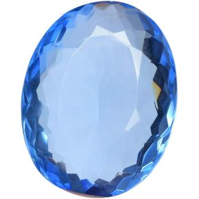 GEMHUB Attractive Blue Topaz 67.35 Ct. Perfect Oval Cut Loose Gemstone for Jewelry Making