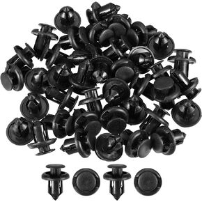 Push Type Retainer Clips No.91503SZ3003 - Car Inner Bumper Door Fender Fastener Rivet Kit - for Honda Accord 1997-2011 Plastic Black - 10 Pcs
