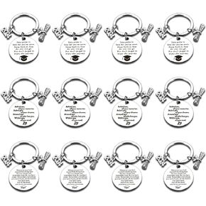 12pcs Graduation Gifts 2024 Graduation Class of 2024 Keychain Bulk Graduation Gifts for Him Her High School College Graduation Gifts for Women Men 2024 Graduation Gifts for Teens Boys Girls 2024
