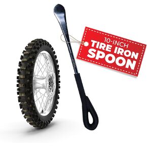 Tire Iron Spoon - Spoon Tool for Dirt Bike, Enduro & Motocross Tire Changer Lever & Repair Tool Kit, Wheel Tire Removal Tools with Dura-Grip, (10-Inch Trail Kit)