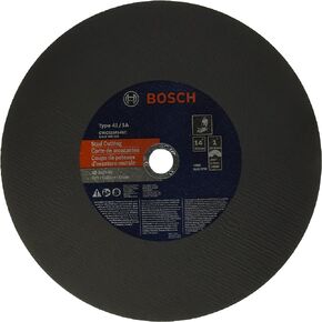 BOSCH CWCS1M14SC 14 In. 3/32 In. 1 In. Arbor Type 1A (ISO 41) 36 Grit Metal Stud/Stainless Cutting Bonded Abrasive Wheel