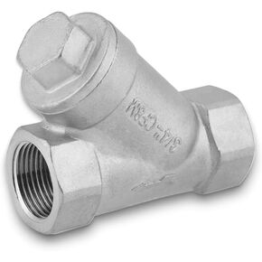 Y Type Strainer Pump Filter,Y Filter Strainer 3/4" DN20 PT Thread Stainless Steel Y Type Strainer Pump Filter for Water Oil Gas