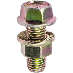 Rexka 5 Sets Exhaust Serrated Flange Spin Nuts Bolts M10-1.25 for Toyota Honda 90212-SA5-003 Accord Civic Odyssey Acura