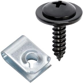 OAUTOO 20Sets Fender Liner & Splash Shield Screw with Nut Kit for Honda 90308-SB2-013 90114-SE0-000