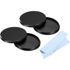 PATIKIL 40.5mm Lens Cap, 2pcs Camera Lens Cap Cover Universal Lens Filter Stack Cap Front Metal Protective Case Cover with Cleaning Cloth for Photography Camera Filter