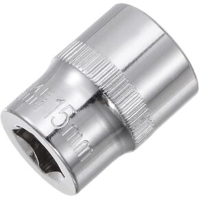 uxcell 3/8-Inch Drive 8mm 6-Point Shallow Socket, Metric, Cr-V