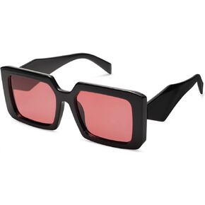 VANLINKER Trendy Oversized Square Sunglasses for Women Men Retro Thick Shades Womens Fashion Big Sun Glass with UV400 VL9670