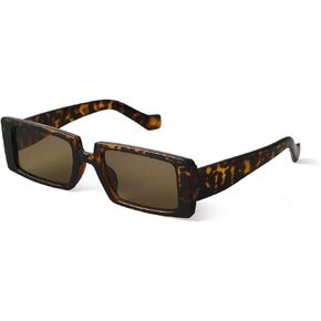 SORVINO Trendy Rectangle Sunglasses for Women Vintage 90s Retro Fashion Narrow Cool Square Frame Sunglasses