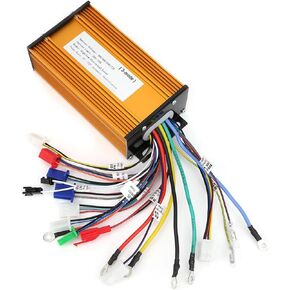 Electric Bike Speed Motor Controller E Bike Brushless Controller, Electric Scooter Motor Speed Controller Three Mode Sinusoid 12 Tube, 1000W-1500W Bicycle Motor Controller