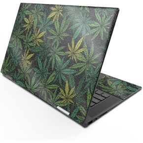 MightySkins Glossy Glitter Skin Compatible with HP Envy x360 15" (2022) - Cannabis Culture | Protective, Durable High-Gloss Glitter Finish | Easy to Apply and Change Styles | Made in The USA