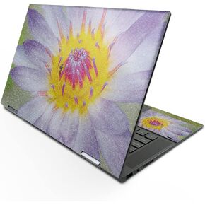 MightySkins Glossy Glitter Skin Compatible with HP Envy x360 15" (2022) - Lotus Flower | Protective, Durable High-Gloss Glitter Finish | Easy to Apply, Remove, and Change Styles | Made in The USA