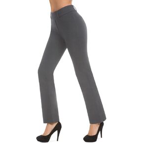 Bamans Womens Dress Pants Work Straight Leg Pants Office 31'' Inseam Bootcut High Waisted Casual Busines Trousers