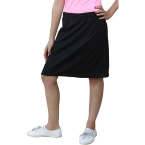 Kosher Casual Women's Running Skirt Sport Tech Fabric with Zip Pockets and Built-in Shorts