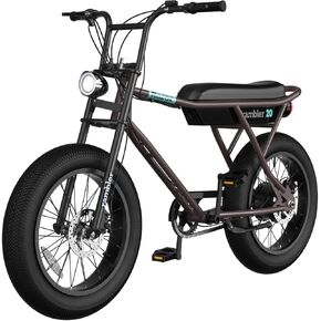 Razor Rambler 20 – Class 2 Adult Electric Bike with Retro Style, Up to 19.9 MPH, Up to 16.6 Miles of Range, 500-Watt Rear-Wheel Hub-Driven Motor