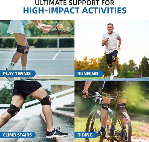 كامبيفو 2 حزمة من دعامات الركبة الرضفة للرجال والنساء، أشرطة دعم وتر الرضفة المزدوجة مع وسادة جل لألم الركبة، والتهاب المفاصل، والتهاب الأوتار، وتمزق الغضروف المفصلي، وPFPS، وITBS. وسادة ركبة قابلة للتعديل، كبيرة in Kuwait