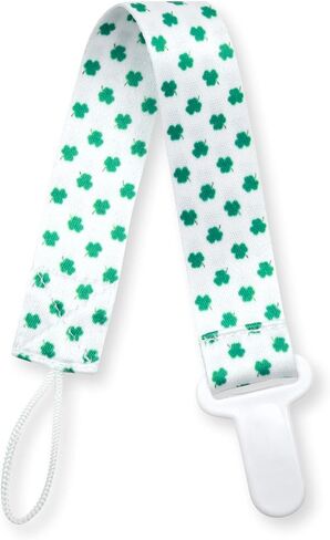Clover Child Irish Baby Teething Toy - Shamrock Clover Teether & Pacifier Clip- Multi Textured, Soft, BPA Free Silicone in Saudi Arabia