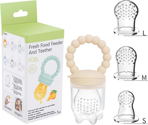 الفاكهة الغذاء المغذية مصاصة الفاكهة المغذية الطفل عضاضة لعبة سيليكون الفاكهة المغذية الطفل الفاكهة المغذية اللهايات (الكاكي) in Kuwait