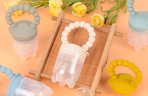 الفاكهة الغذاء المغذية مصاصة الفاكهة المغذية الطفل عضاضة لعبة سيليكون الفاكهة المغذية الطفل الفاكهة المغذية اللهايات (الكاكي) in Kuwait