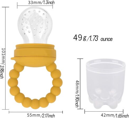الفاكهة الغذاء المغذية مصاصة الفاكهة المغذية الطفل عضاضة لعبة سيليكون الفاكهة المغذية الطفل الفاكهة المغذية اللهايات (الكاكي) in Kuwait