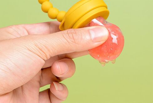 الفاكهة الغذاء المغذية مصاصة الفاكهة المغذية الطفل عضاضة لعبة سيليكون الفاكهة المغذية الطفل الفاكهة المغذية اللهايات (الكاكي) in Kuwait