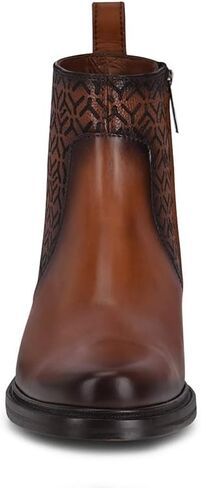 FRANCO CUADRA Men's Dress Booties in Genuine Leather Brown in Saudi Arabia