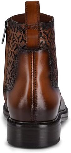 FRANCO CUADRA Men's Dress Booties in Genuine Leather Brown in Saudi Arabia