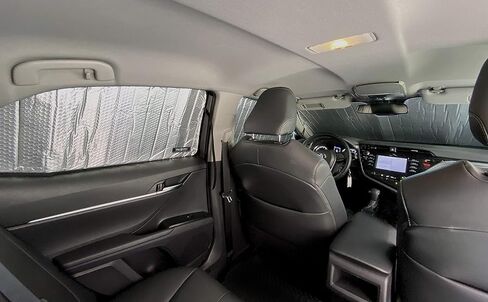 YelloPro Auto Custom Fit Car Front Windshield Reflective Sunshade Protector for 2018 2019 2020 2021 2022 2023 2024 Toyota Camry LE XLE Hybrid SE XSE Sedan Sun Shade Accessories, Made in USA in Kuwait