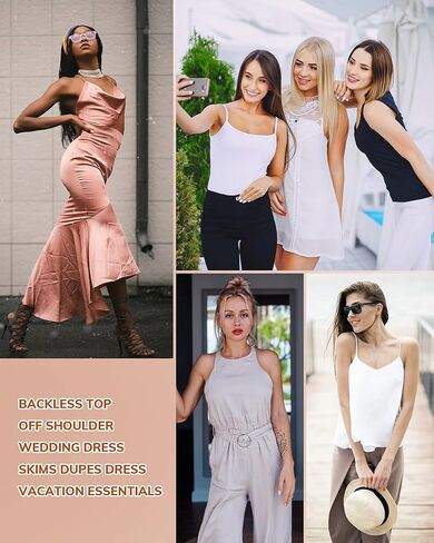 حمالة صدر لاصقة بدون حمالات، زوجان من حمالة الصدر اللاصقة غير المرئية بدون ظهر من السيليكون قابلة للغسل للثدي الكبير (تناسب الكوب B C) in Kuwait