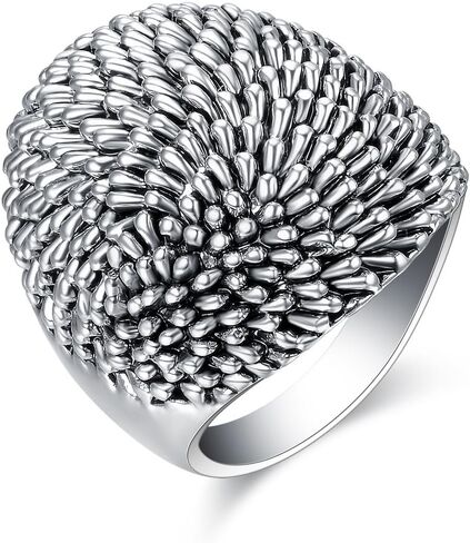 خواتم فضية عتيقة للنساء على طراز القبة، خاتم عتيق، خواتم الإبهام، هدايا مجوهرات in Kuwait