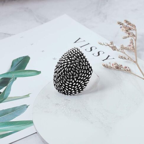 خواتم فضية عتيقة للنساء على طراز القبة، خاتم عتيق، خواتم الإبهام، هدايا مجوهرات in Kuwait