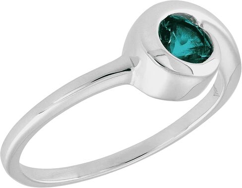 Silpada 'Another Trip Around the Sun' Created Emerald Ring in Sterling Silver, Size 7, Size 7 in Saudi Arabia