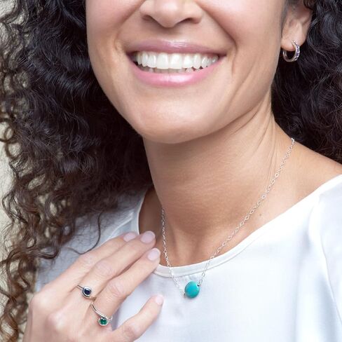 Silpada 'Another Trip Around the Sun' Created Emerald Ring in Sterling Silver, Size 7, Size 7 in Saudi Arabia